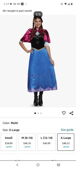 Disney Frozen Anna Adult Costume with wig