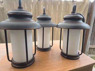 Outdoor wall light fuxtures $10 each