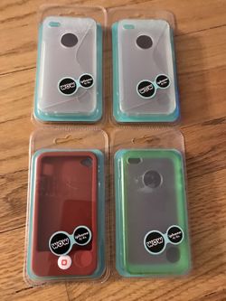 Lot of 4 cases for $6 iPhone 4/4S Soft Silicone Rubber Protective Case Cases Phone Protectors