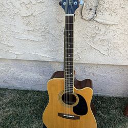 NEW mitchell md 100 ce guitar with carrying case