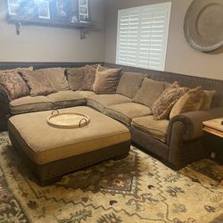 Sectional Down Feathered Filled.