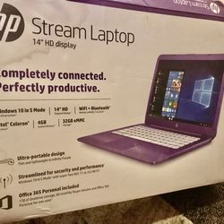HP Stream laptop (Purple)