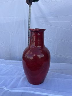 Antique Ceramic red pot