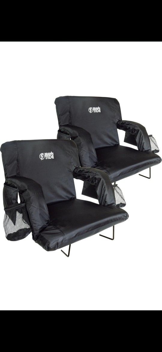 Two Stadium Seats with Back Support - Very Nice!