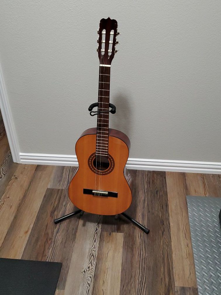 Classical Guitar With Stand