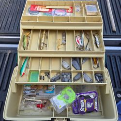 Fishing tackle box,  with tackle