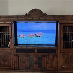 Solid Wood Entertainment Center