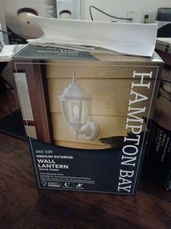 Hampton Bay exterior wall light