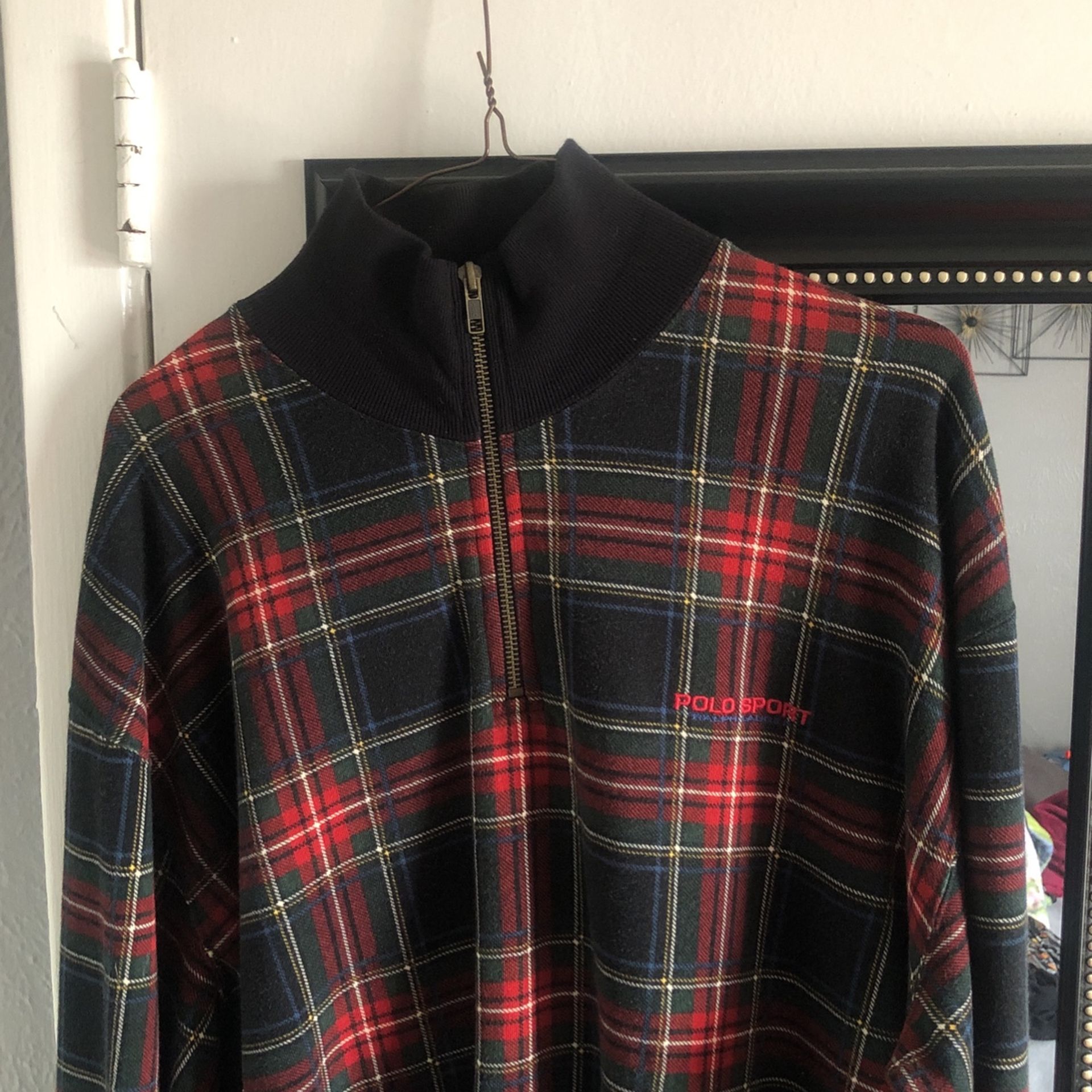 Polo Quarter Zip Size M