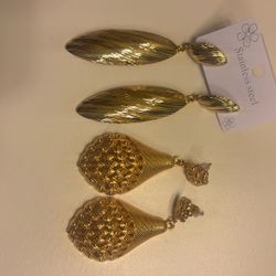 2 Pair New Earrings 