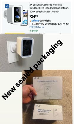 2K Security Cameras Wireless Outdoor, Free Cloud Storage, Integrated Spotlight & Siren, AI Motion Detection, 2-Way Audio, 1-6 Months Battery Life, Cam
