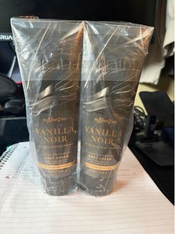 New 2-Pack Bath & Body Works Men's Collection VANILLA NOIR Ultimate Hydration Body Cream 8 oz