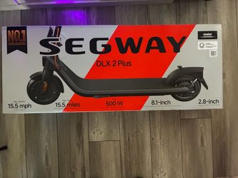 Segway DLX 2 Plus Electric Scooter 15.5 mph Max Speed 500W