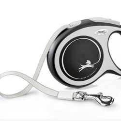 Flexi Comfort Retractable Dog Leash, Large, Grey, 26'