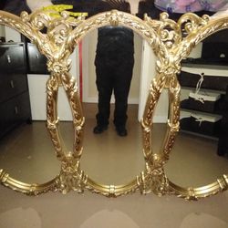 Gold Colored Antique Mirror