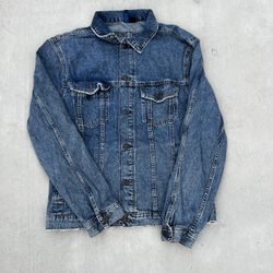 Young thug 2018 slime rap angel denim jacket size Large 