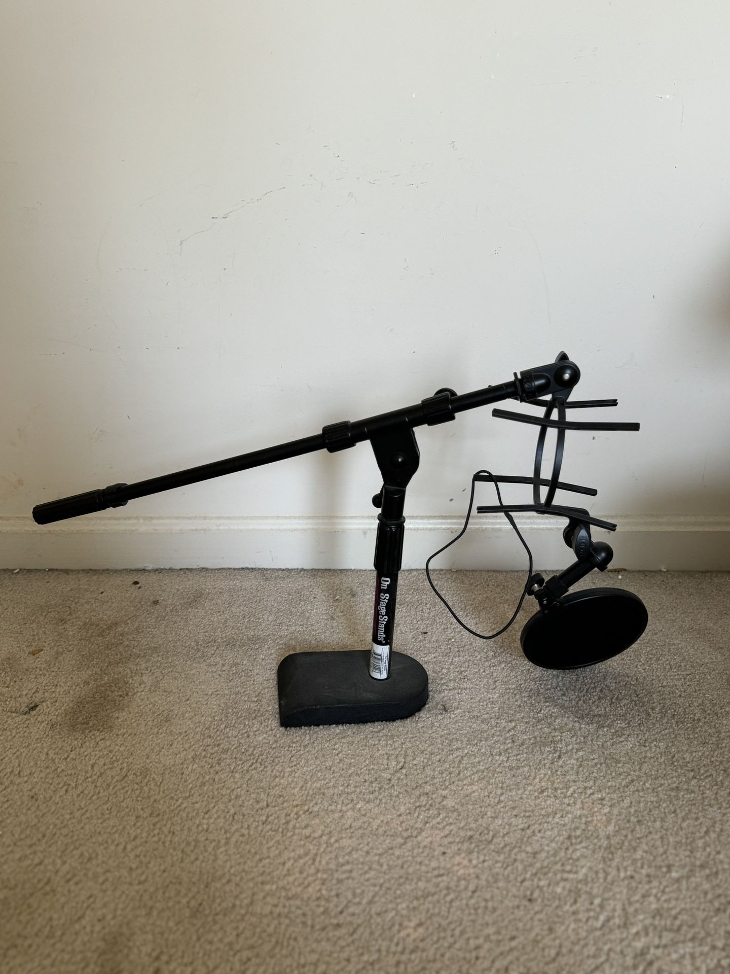 On-Stage MS7920B Bass Drum / Boom Combo Mic Stand