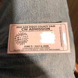 San Diego County Fair Ticket 