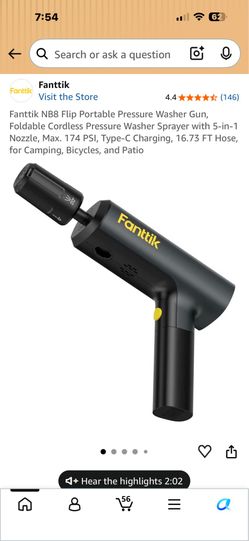fanttic pressure washer new