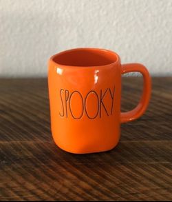 Rae Dunn Halloween Spooky Orange Mug