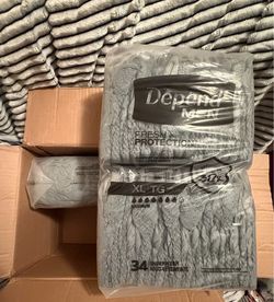 Men’s XL Depend 68ct
