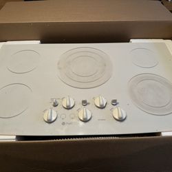 GE profile 36” Electric 5 Burner Glass Counter Top Stove 