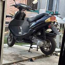 Two stroke scooter runs just old