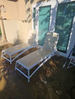 Two lounge chairs
