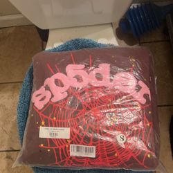 Light brown sp5der hoodie size medium 