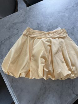 Zara collection yellow bubble skirt NWT