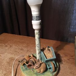 Marjolein bastin lamp wheelbarrow bunny squirrel pots garden theme