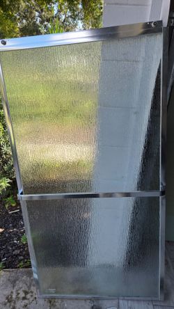 Sliding Shower Door with Aluminum Frame for Bathtub