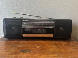 Vintage Sony CFS-210 Stereo Cassette Corder AM/FM Boombox