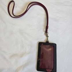 Coach Lanyard Card Holder