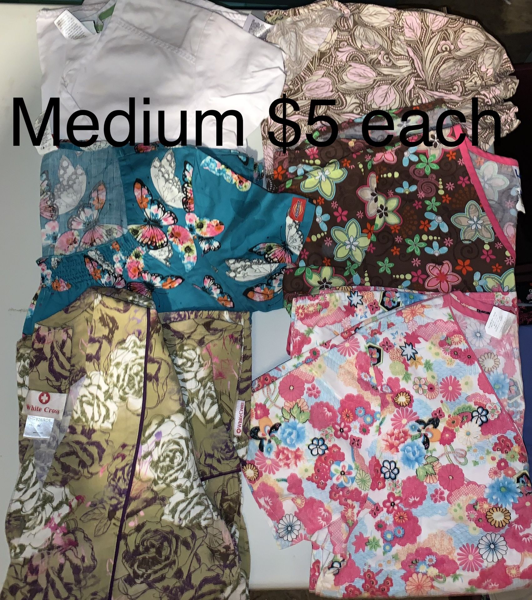 Medium scrub tops $5 each