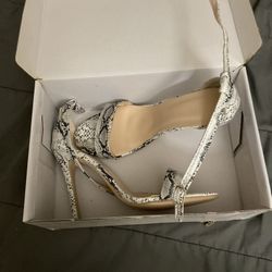 Snake Print Heels