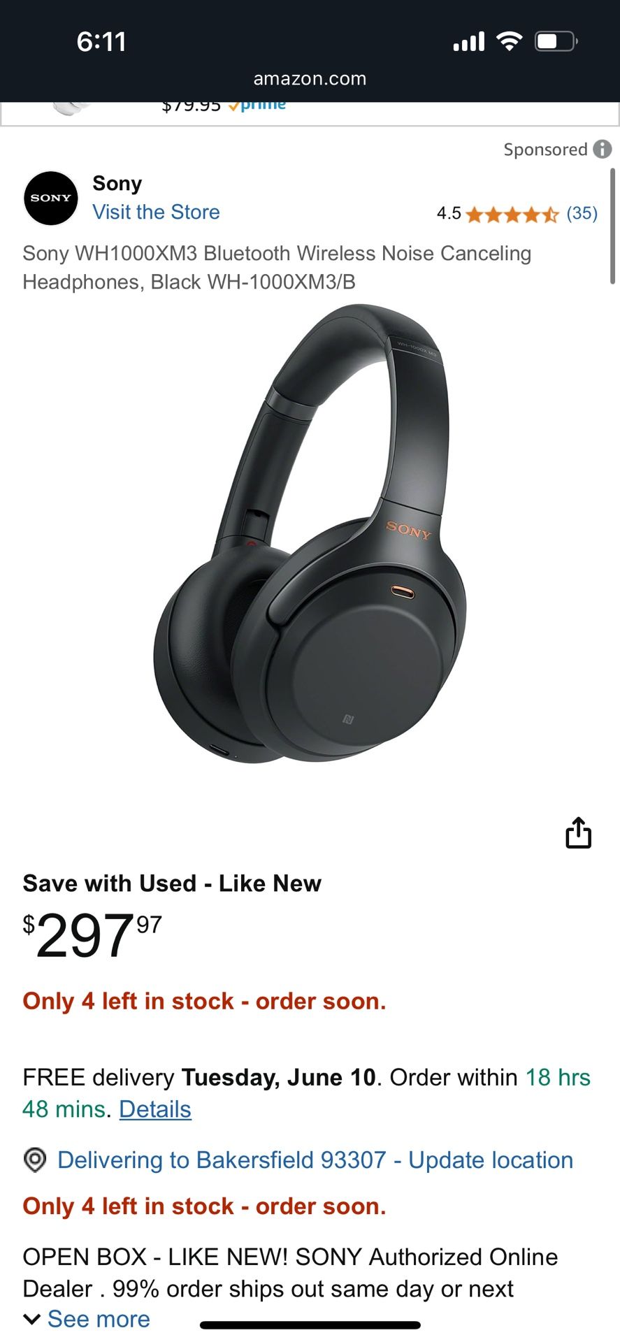 Sony Headphones