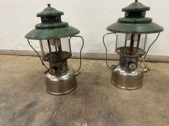 2 Coleman 228D big hat lanterns