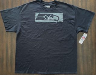 BNWT Seattle Seahawks '76 Blackout T-Shirt-Men's Size 2XL- NFL Team Apparel