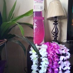 Butterfly Auto Shade With Three Flower Necklace 