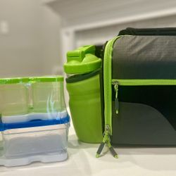 Brand New Insulated Lunch Box – With Container & Bottle 