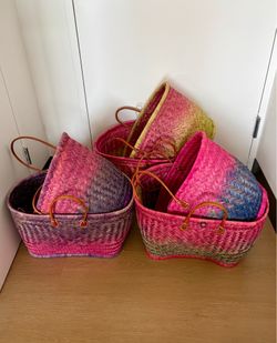 New Large Ombré Raffia Totes Handmade in Madagascar