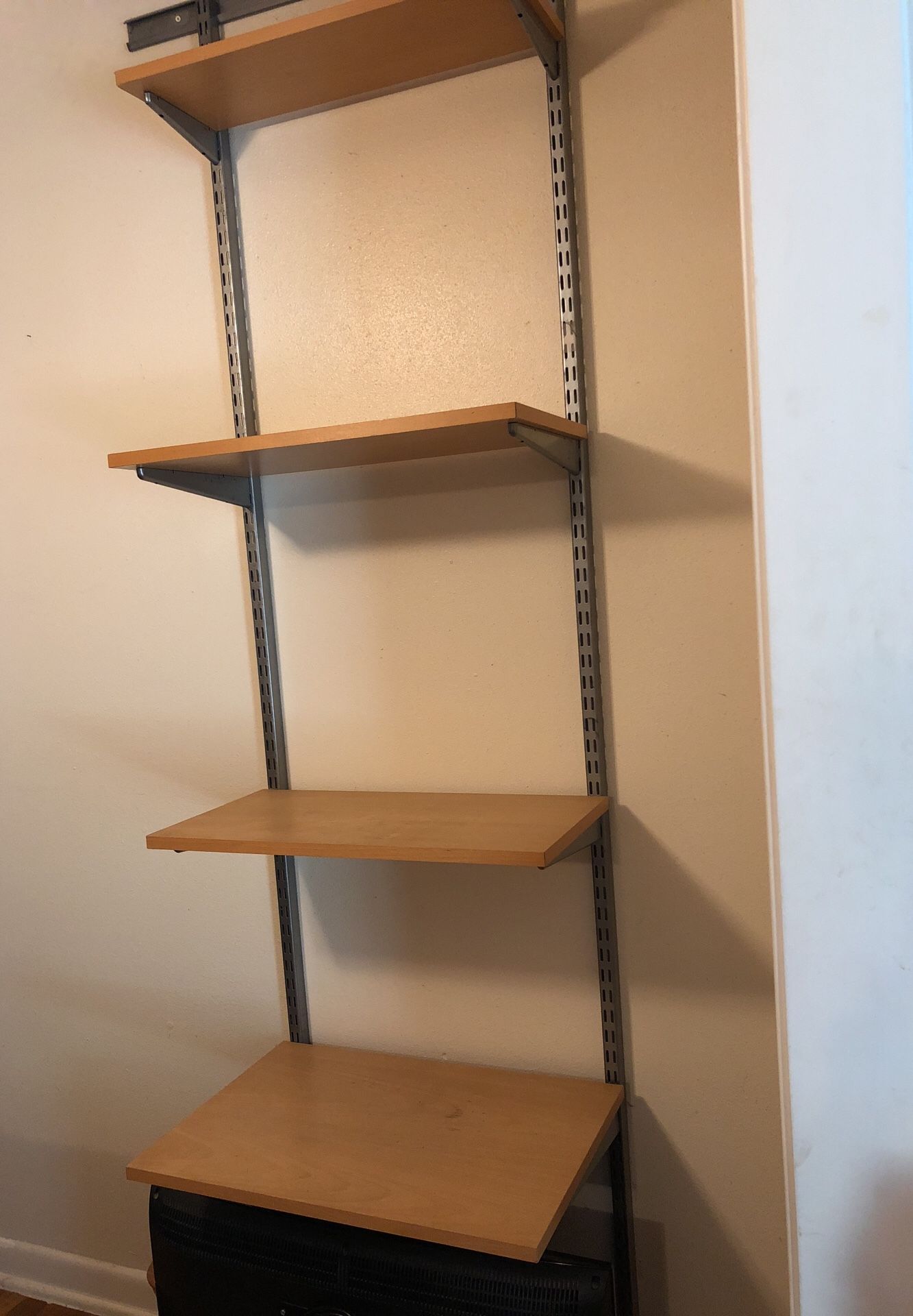 Elfa shelves from the Container Store
