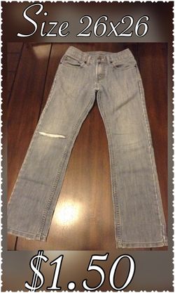 Boys jeans 26x26