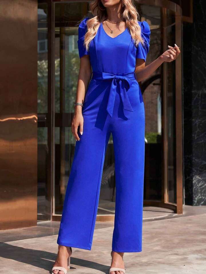 New Puff Sleeve Jumpsuit - Size M 