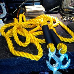 Emergency Tow Rope 15 Feet By 3/8 In., 6500 Lb Tow Weight. Brand New