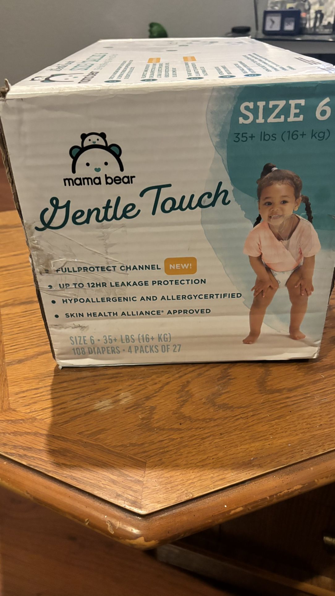 Amazon Brand - Mama Bear Gentle Touch Diapers, Size 6