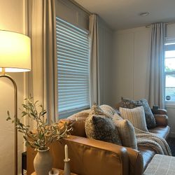 Modern Mid Century Leather Couch