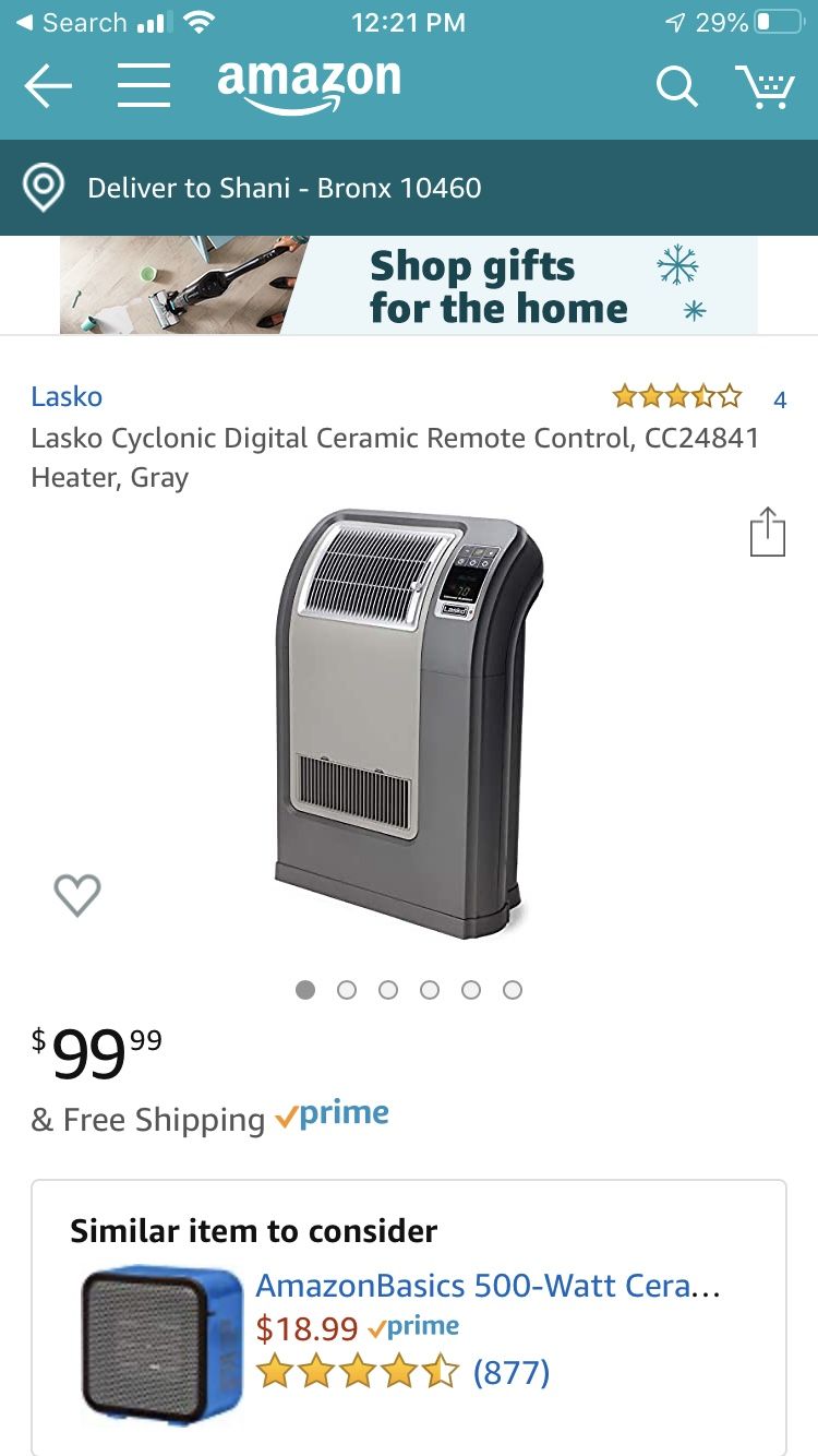 Lasko ceramic heater