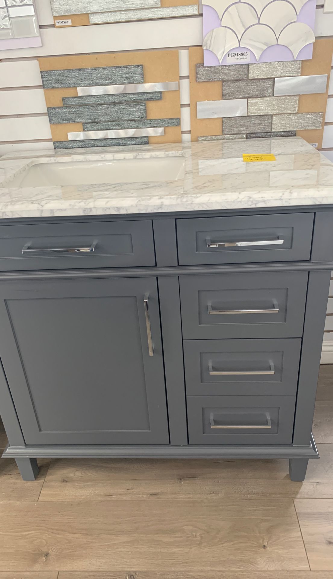 36” Newport with marble countertop